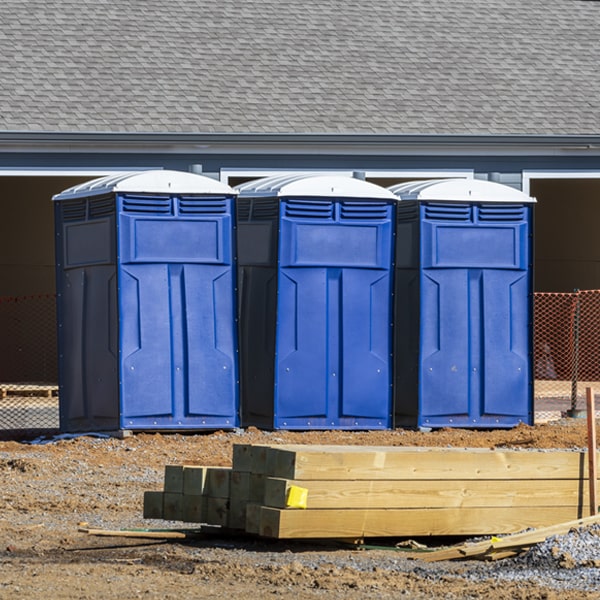 what is the expected delivery and pickup timeframe for the portable toilets in Vaughn WA